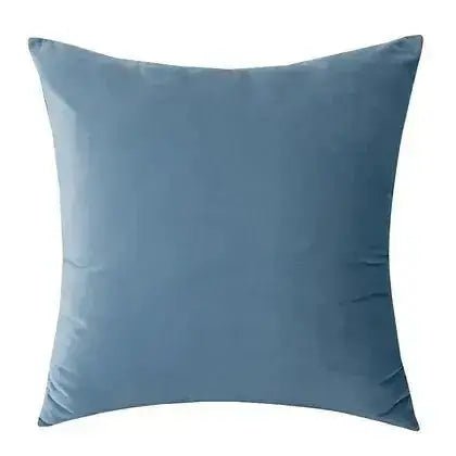 Coussin bleu océan VELVET ( 12'' X 20'') ou ( 18'' X 18'') - coussins Livia - Literie-Déco et moi