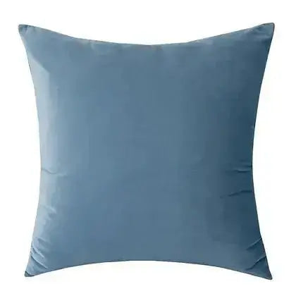 Coussin bleu océan VELVET ( 12'' X 20'') ou ( 18'' X 18'') - Literie - Déco et moi