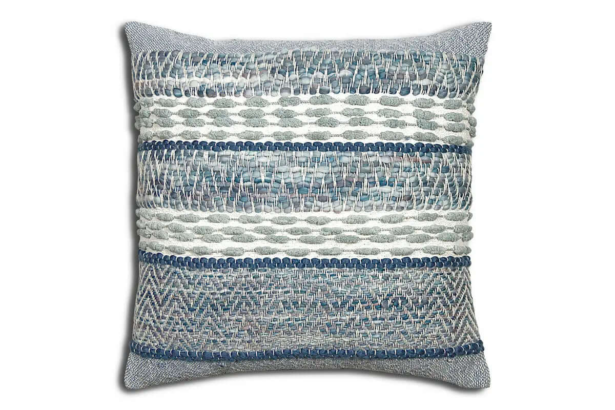 Coussin Bleu Zircon (20'' x 20'') - Literie - Déco et moi