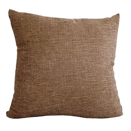 Coussin brun LINEN ( 18''x 18'') - Literie - Déco et moi