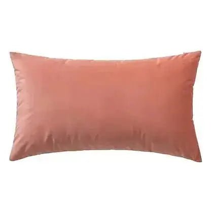 Coussin corail VELVET  ( 12'' X 20'') ou ( 18'' X 18'') - coussins Livia - $19.95! Literie-Déco et moi 