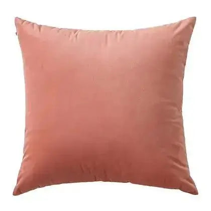 Coussin corail VELVET ( 12'' X 20'') ou ( 18'' X 18'') - Literie - Déco et moi