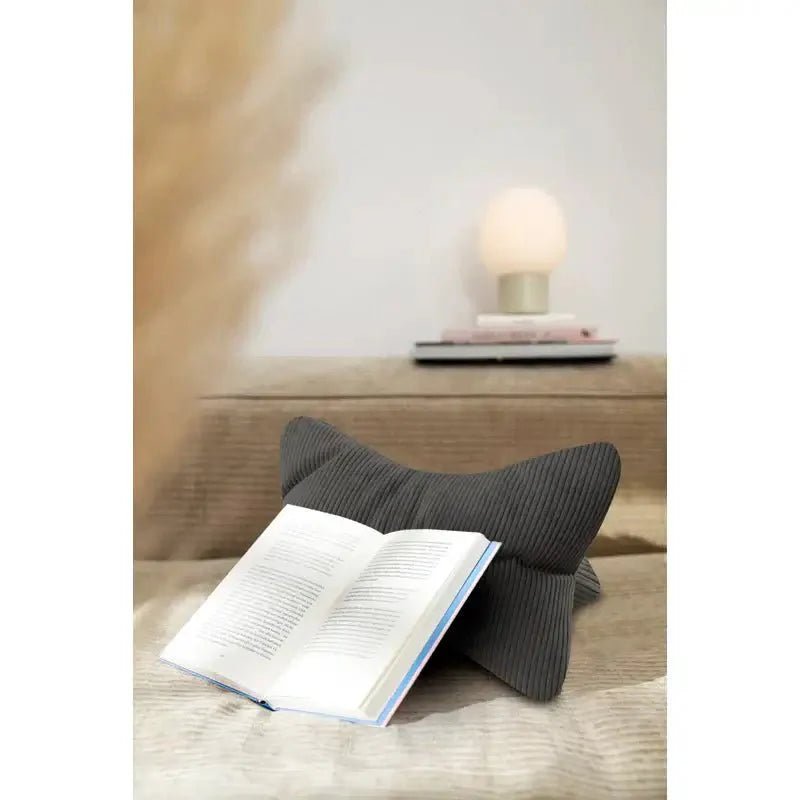 Coussin de lecture INGA ( Charcoal ) - Literie - Déco et moi