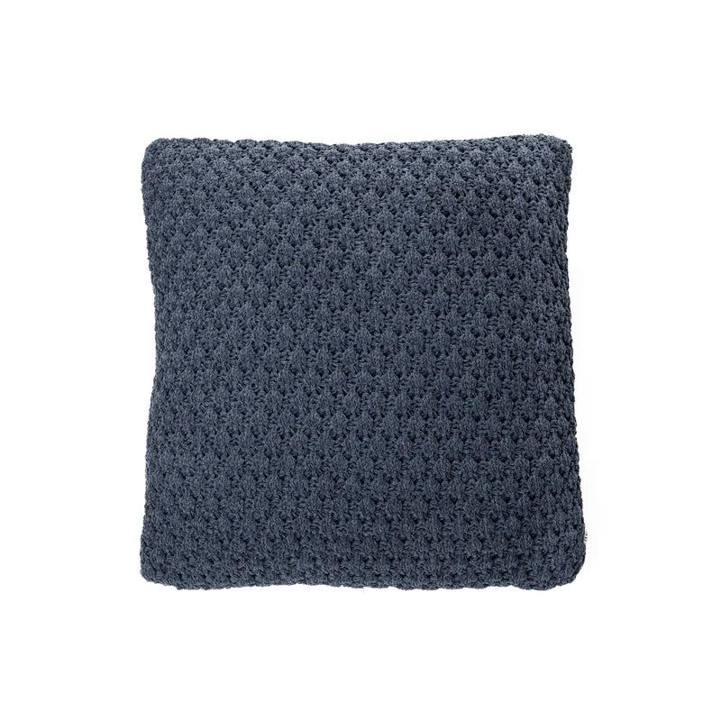 Coussin décoratif BASKET 18'' x 18'' ( Bleu) - Par Brunelli - Literie - Déco et moi
