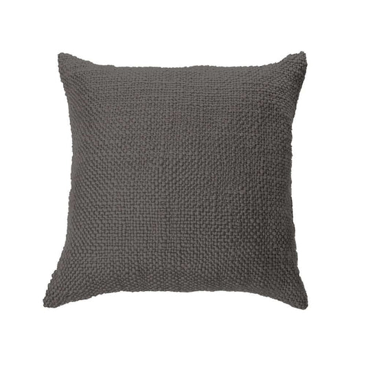 Oreiller européen en tricot MOLLO  25'' X 25'' ( Charcoal ) Par Brunelli coussins  ,disponible chez Literie-Déco et moi 