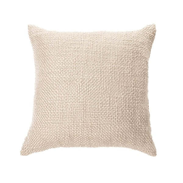 Coussin décoratif en tricot MOLLO 20'' x 20'' ( Naturel ) - Par Brunelli - Literie - Déco et moi