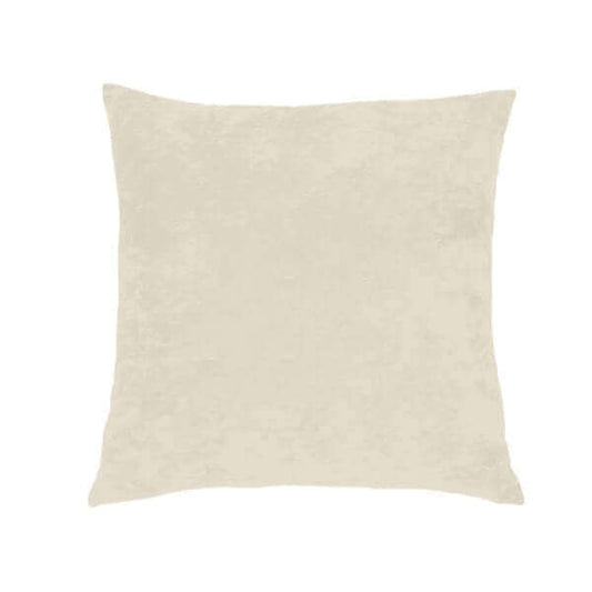 Coussin décoratif en velours ivoire LOUNGE  18'' x 18''- Par Brunelli - coussins Brunelli - Literie-Déco et moi 