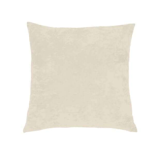 Coussin décoratif en velours ivoire LOUNGE 18'' x 18'' - Par Brunelli - Literie - Déco et moi