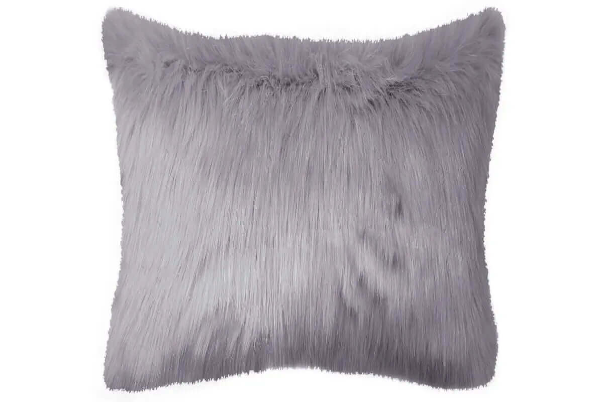 Coussin en fausse fourrure Sorbet 24'' X 24'' ( 2 teintes disponibles ) - coussins rjs trading - Literie-Déco et moi 
