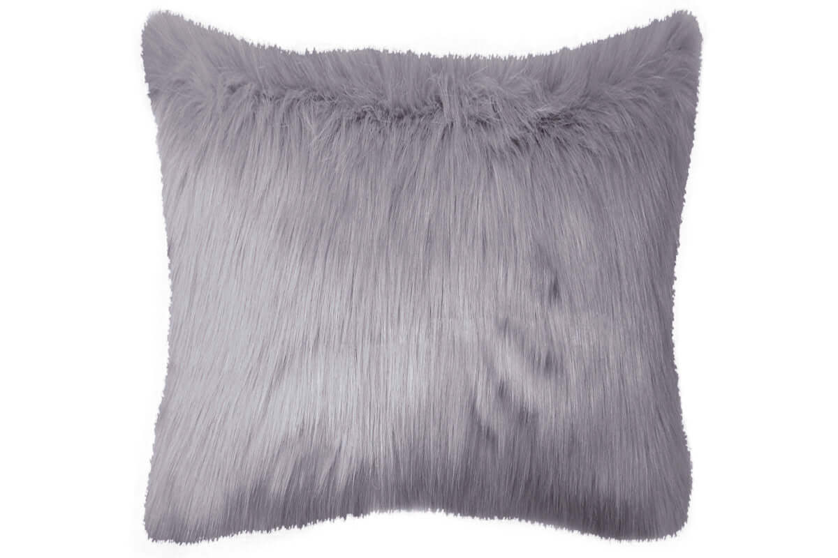 Coussin en fausse fourrure Sorbet 24'' X 24'' ( 2 teintes disponibles ) - Literie - Déco et moi