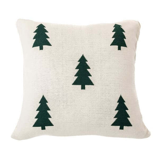 Coussin en tricot crème SAPINO ( 18'' x 18'') - Par Brunelli - Literie - Déco et moi