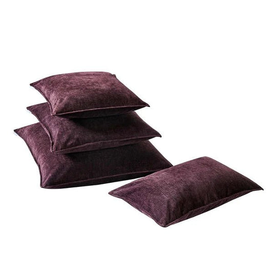Coussin en velours texturé VELARA (  Mûrier ) - Premium Coussins from Daniadown - Just $44.99! Shop now at Literie-Déco et moi 