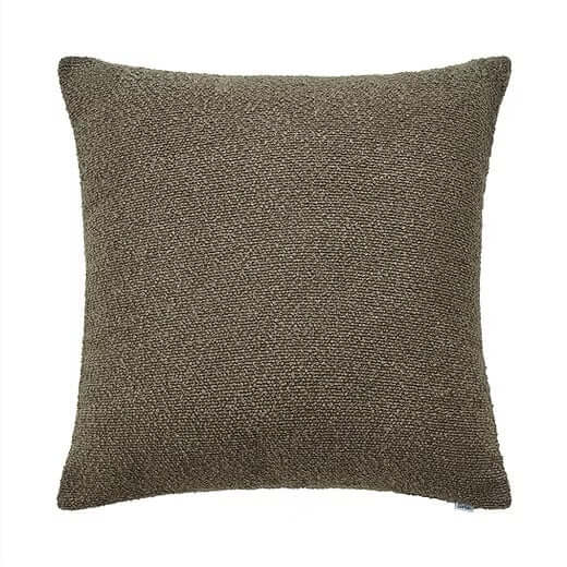 Coussin euro BOUCLÉ ( Brun ) 25'' x 25'' - Literie - Déco et moi