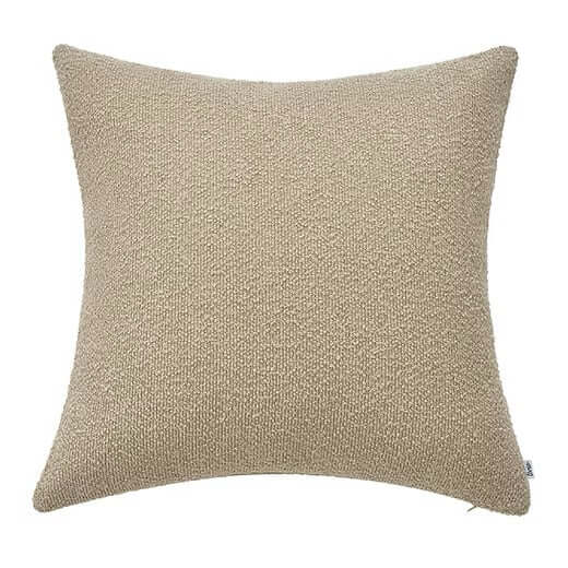 Coussin euro BOUCLÉ ( Grège ) 25'' x 25'' - Literie - Déco et moi