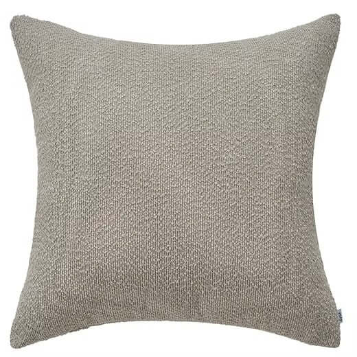 Coussin euro BOUCLÉ ( Taupe ) 25'' x 25'' - Literie - Déco et moi