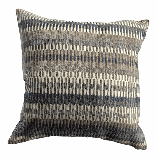 Coussin FARMHOUSE ( Beige et brun ) 18'' X 18'' - Literie - Déco et moi