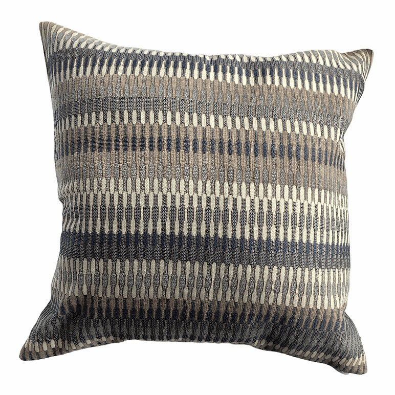 Coussin FARMHOUSE  ( Beige et brun ) 18'' X 18'' - coussins Livia - Literie-Déco et moi 