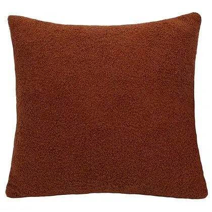 Coussin FLUFFY ( rouille ) ( 20''x 20'') - coussins Livia - $33.99! Literie-Déco et moi