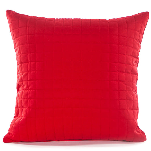  Coussin GRID (Rouge )  ( 18'' x 18'') de Gouchee – PRODUIT  de qualité chez Literie & Déco et Moi