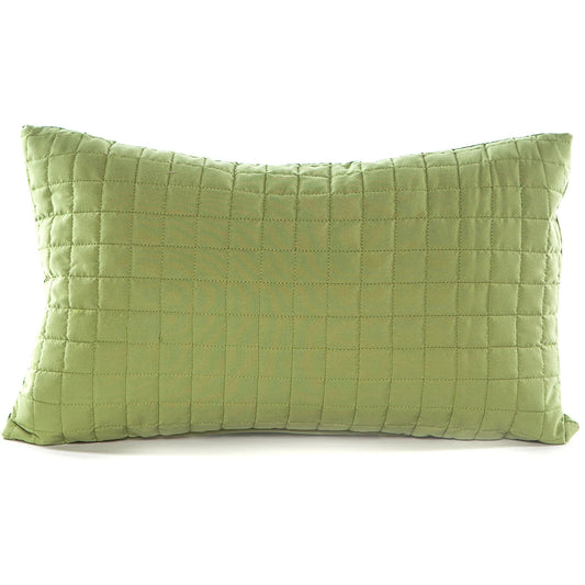  Coussin GRID  (Vert Sauge)  ( 12'' x 20'') de Gouchee – PRODUIT  de qualité chez Literie & Déco et Moi