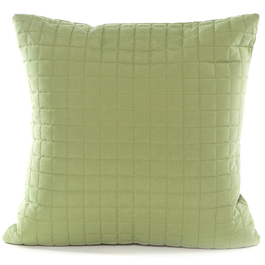  Coussin GRID ( Vert Sauge )  ( 18'' x 18'') de Gouchee – PRODUIT  de qualité chez Literie & Déco et Moi