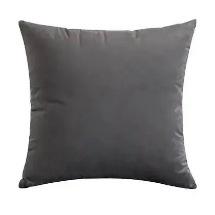 Coussin gris foncé VELVET ( 12'' X 20'') ou ( 18'' X 18'') - coussins Livia - Literie-Déco et moi