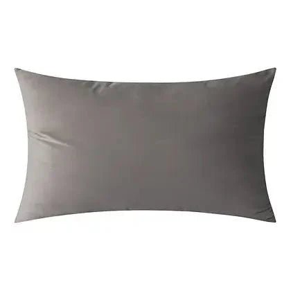 Coussin gris VELVET ( 12'' X 20'') ou ( 18'' X 18'') - Literie - Déco et moi