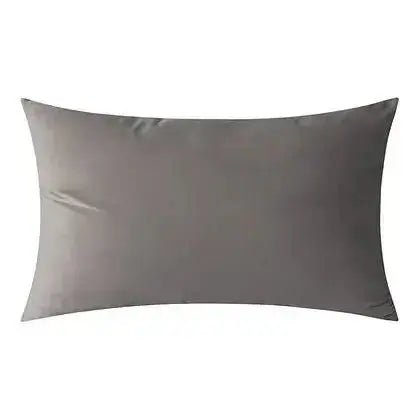 Coussin gris VELVET  ( 12'' X 20'') ou ( 18'' X 18'') - coussins Livia - Literie-Déco et moi 