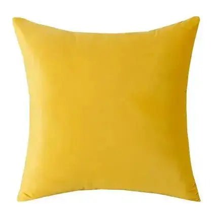 Coussin jaune VELVET  ( 12'' X 20'') ou ( 18'' X 18'') - coussins Livia - Literie-Déco et moi 