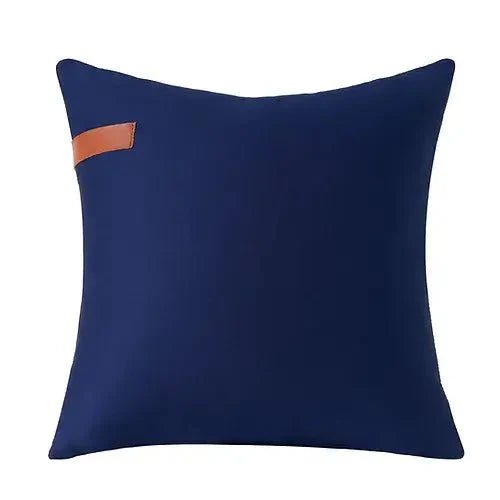 Coussin Leather Stripe - Gris ( 18''x 18'') - Literie - Déco et moi