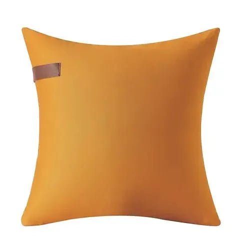 Coussin Leather Stripe - Tan ( 18''x 18'') - Literie - Déco et moi