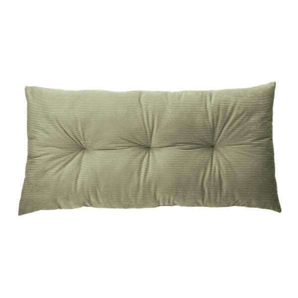 Coussin long en velours côtelé sauge CORDUROY ( 16'' x 33'')- Par Brunelli - coussins Brunelli - Literie-Déco et moi 