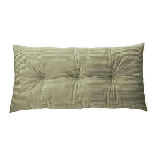Coussin long en velours côtelé sauge CORDUROY ( 16'' x 33'')- Par Brunelli - coussins Brunelli - Literie-Déco et moi 