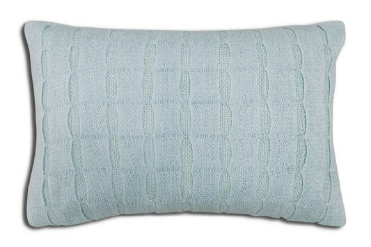 Coussin  MORECOMBE  ( 14'' x 20'') ( Aqua) - coussins rjs trading - Literie-Déco et moi 