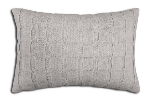 Coussin MORECOMBE ( gris ) ( 14'' x 20'') - Literie - Déco et moi