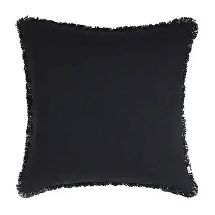 Coussin noir LINEN ( 12'' X 20'') ou (20'' x 20'') coussins  ,disponible chez Literie-Déco et moi 