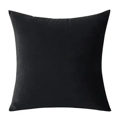 Coussin noir VELVET ( 12'' X 20'') ou ( 18'' X 18'') - Literie - Déco et moi