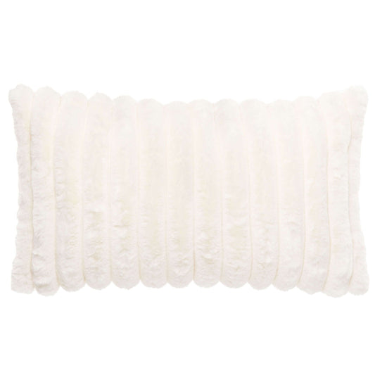 Coussin Raya (Blanc cassé )  ( 12'' x 20'') - coussins Gouchee - Literie-Déco et moi 