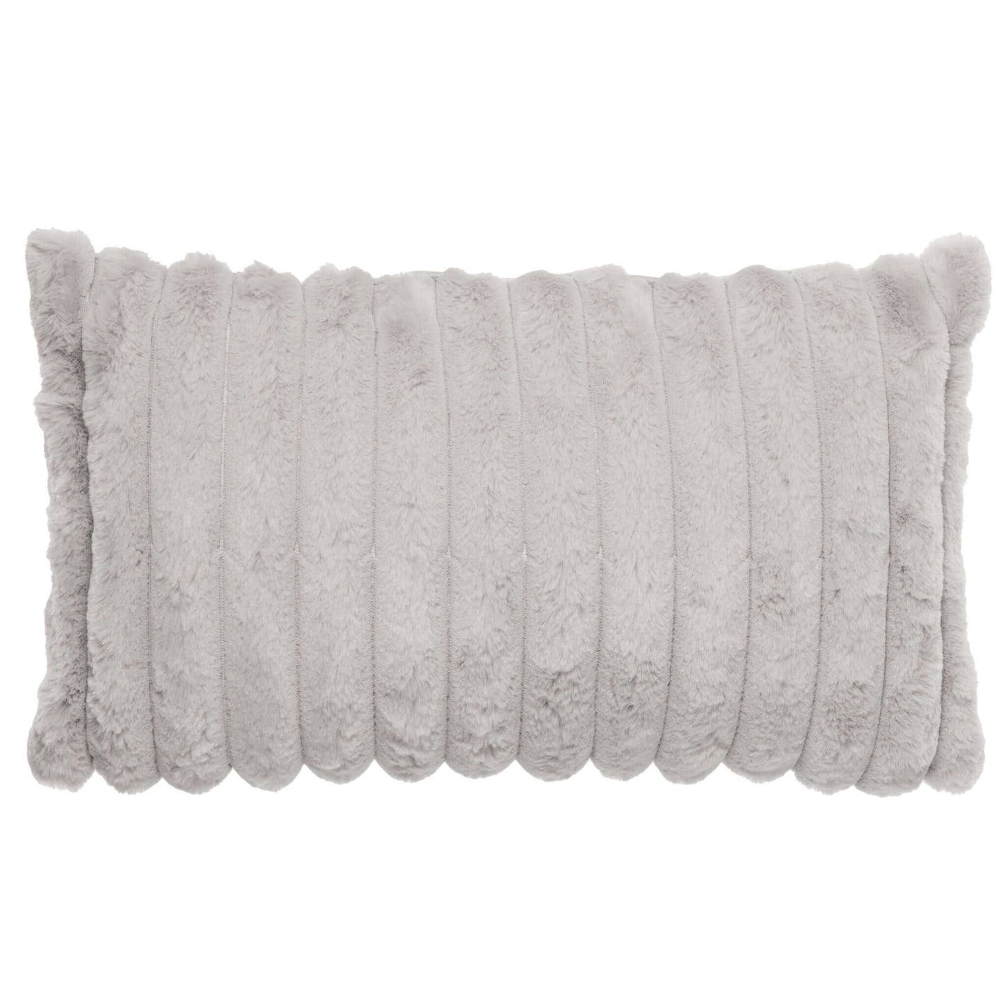 Coussin Raya ( Gris Argent )  ( 12'' x 20'') - coussins Gouchee - Literie-Déco et moi 