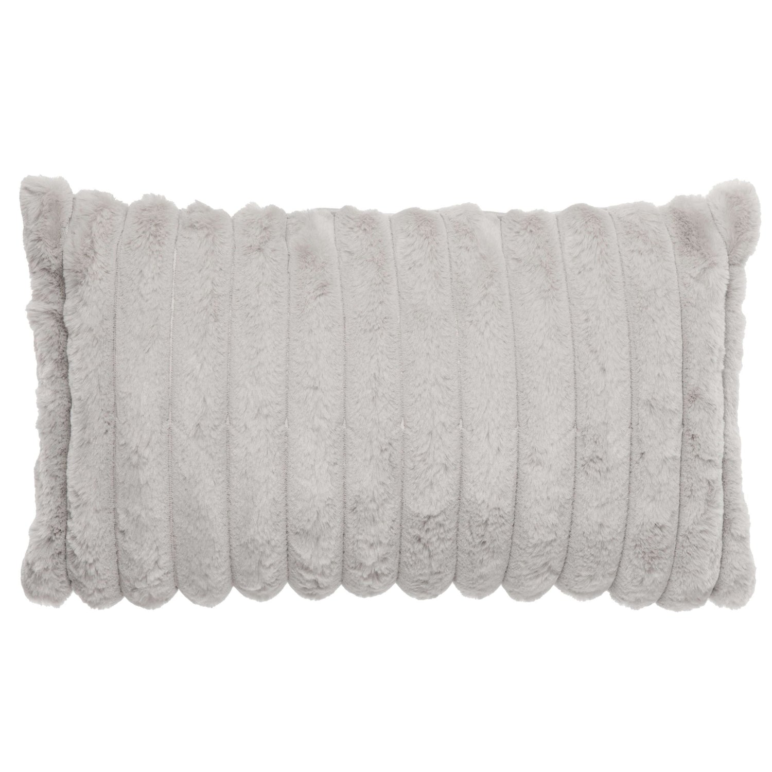 Coussin Raya ( Gris Argent ) ( 12'' x 20'') - Literie - Déco et moi