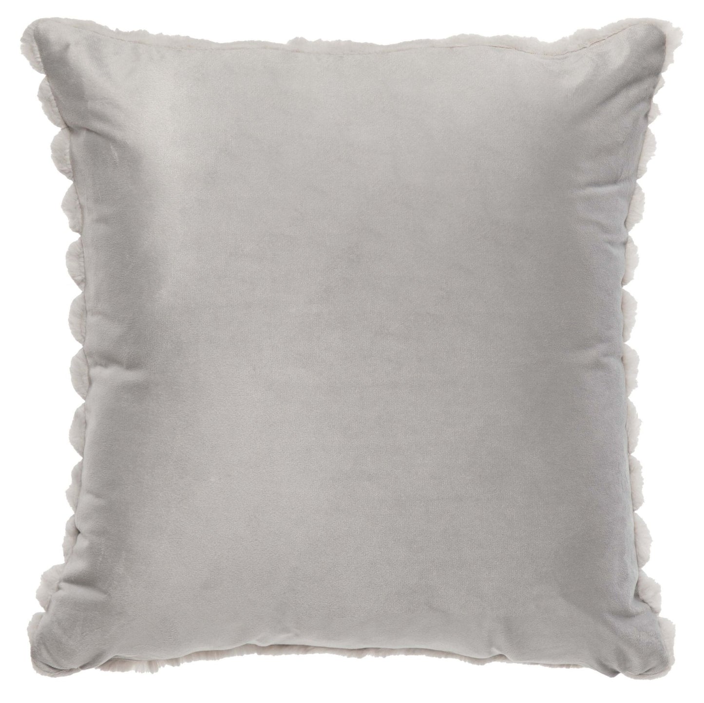 Coussin Raya ( Gris Argent )  ( 18''x 18'') coussins  ,disponible chez Literie-Déco et moi 
