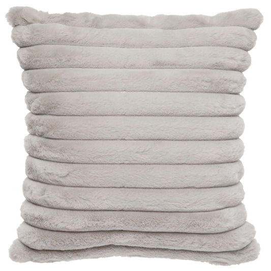 Coussin Raya ( Gris Argent )  ( 18''x 18'') - coussins Gouchee - Literie-Déco et moi 