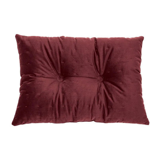 Coussin rectangulaire en velours bourgogne RIAD - Par Brunelli - Literie - Déco et moi
