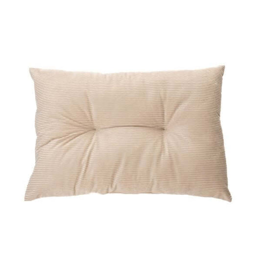 Coussin rectangulaire en velours côtelé naturel CORDUROY ( 16'' x 24'') - Par Brunelli - Literie - Déco et moi