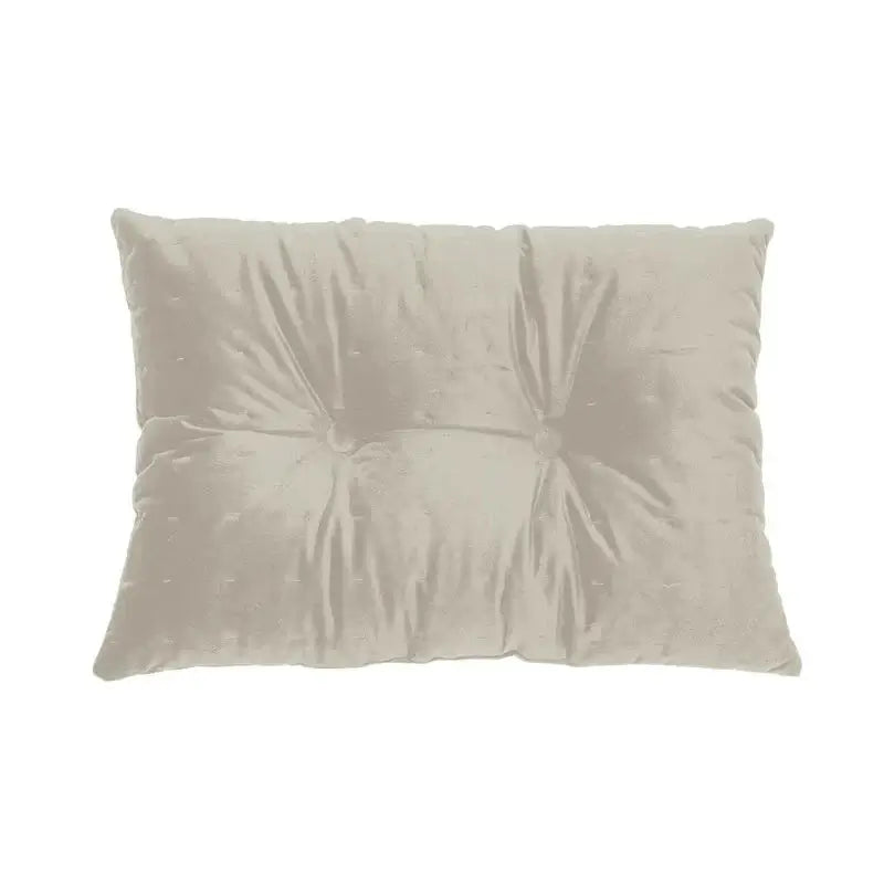 Coussin rectangulaire en velours crème RIAD - Par Brunelli - Literie - Déco et moi
