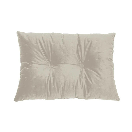Coussin rectangulaire en velours crème RIAD - Par Brunelli - Literie - Déco et moi