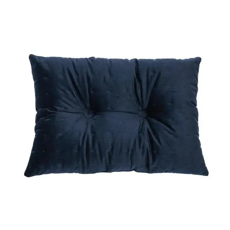 Coussin rectangulaire en velours marine RIAD- Par Brunelli - coussins Brunelli - Literie-Déco et moi 