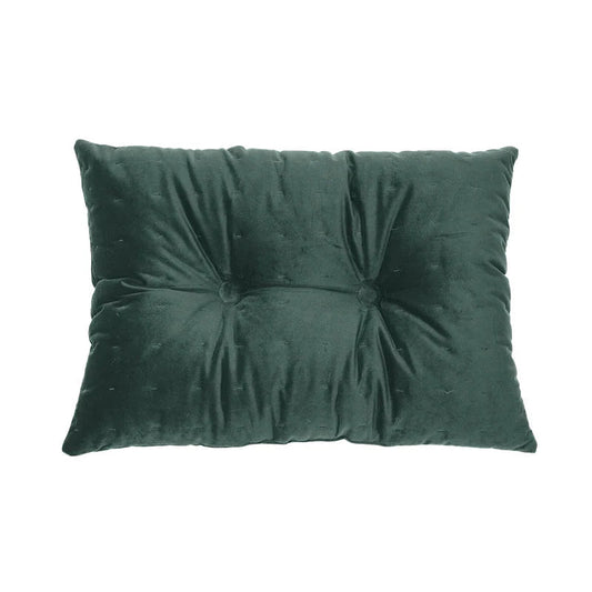 Coussin rectangulaire en velours vert foncé RIAD - Par Brunelli - Literie - Déco et moi
