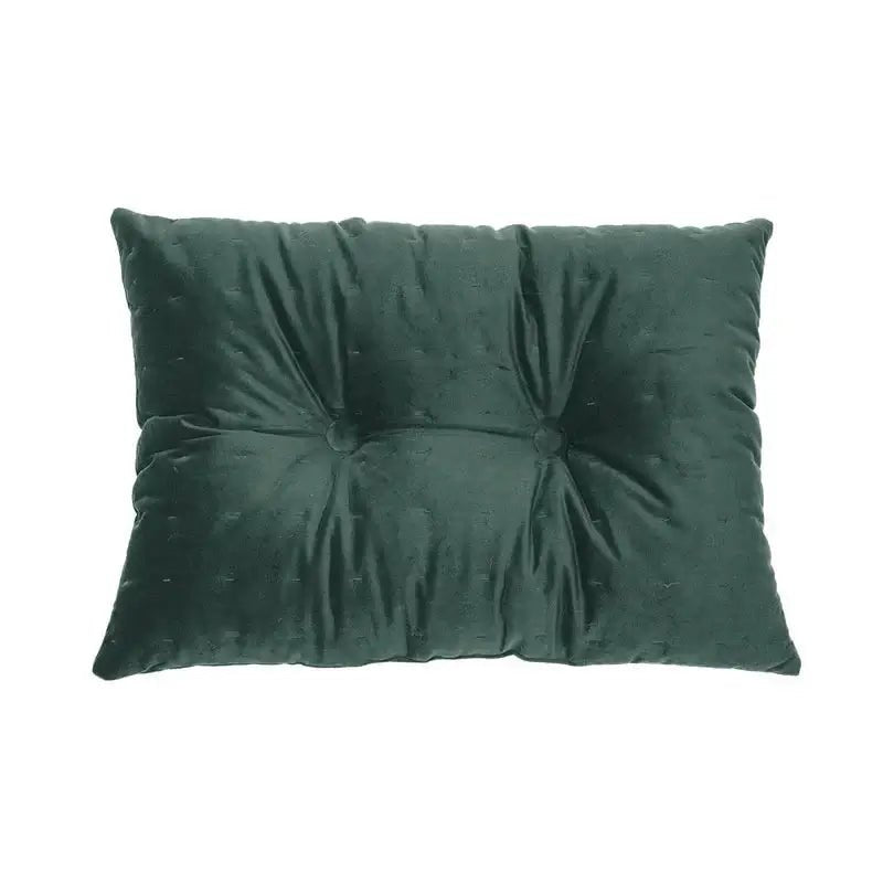 Coussin rectangulaire en velours vert foncé RIAD- Par Brunelli - coussins Brunelli - Literie-Déco et moi 