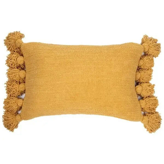 Coussin rectangulaire jaune moutarde PADDINGTON  ( 16'' x 24'')- Par Brunelli - coussins Brunelli - Literie-Déco et moi 